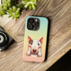 Bull Terrier Sad Face Tough iPhone Case. Dog Lover Phone Case. Compatible with many of iPhone Models. Please See our iPhone model selection list.