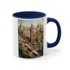 Miniature, The Elizabeth Tower in London, England. coffee mug, Tea mug.