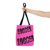 Soccer tote bag, Soccer Shopping Bag, Grocery Bag, Library Bag. Three Sizes to Choose From.