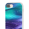 Purple Wave Flexi iPhone Cases. Soft iPhone case. Compatible with many of iPhone Models. Please See our iPhone model selection list.
