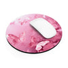 Beautiful Pink Butterflies Round Mouse Pad.