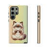 Himalayan Cat Giving Heart Tough Phone Case For Samsung. Samsung Case. Compatible with many of Samsung Models. Please See our Samsung model selection list.