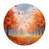 Beautiful Fall Art Round Mouse Pad.