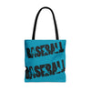 Baseball tote bag, Baseball Shopping Bag, Grocery Bag, Library Bag. Three Sizes to Choose From.