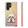 Bichon Frise Sad Face Tough Phone Case For Samsung. Samsung Case. Dog Lover Phone Case. Compatible with many of Samsung Models. Please See our Samsung model selection list.