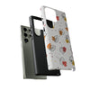 Line Art Fall Leaves Pattern Tough Phone Case For Samsung. Samsung Case. Compatible with many of Samsung Models. Please See our Samsung model selection list.