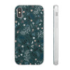 Dragonfly and Floral Patterns Dark Green Background Flexi iPhone Cases. Soft iPhone case. Compatible with many of iPhone Models. Please See our iPhone model selection list.