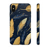 Gold Teal Feathers Tough iPhone Case, Compatible with many of iPhone Models. Please See our iPhone model selection list.
