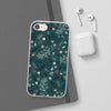 Dragonfly and Floral Patterns Dark Green Background Flexi iPhone Cases. Soft iPhone case. Compatible with many of iPhone Models. Please See our iPhone model selection list.