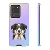 Border Collie Sad Face Tough Phone Case For Samsung. Samsung Case. Dog Lover Phone Case. Compatible with many of Samsung Models. Please See our Samsung model selection list.