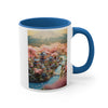 Miniature, Mount Fuji in Japan. coffee mug, Tea mug.