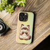 Himalayan Cat Giving Heart Tough iPhone Case. Cat Lover Phone Case. Compatible with many of iPhone Models. Please See our iPhone model selection list.
