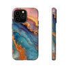 Pink Gold Seafoam Alcohol Ink Tough iPhone Case. Compatible with many of iPhone Models. Please See our iPhone model selection list.