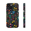 Wildflowers Embroidery Tough iPhone Case. Compatible with many of iPhone Models. Please See our iPhone model selection list.