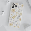 Snowflake Pattern Flexi iPhone Cases. Soft iPhone case. Compatible with many of iPhone Models. Please See our iPhone model selection list.