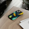 Turquoise Teal Feathers Tough iPhone Case, Compatible with many of iPhone Models. Please See our iPhone model selection list.