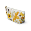 Dried wildflowers Cosmetic Bag, Accessory Pouch.