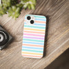 Stripe Pattern Flexi iPhone Cases. Soft iPhone case. Compatible with many of iPhone Models. Please See our iPhone model selection list.