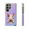 Bull Terrier Sad Face Tough Phone Case For Samsung. Samsung Case. Dog Lover Phone Case. Compatible with many of Samsung Models. Please See our Samsung model selection list.