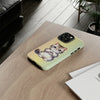 Exotic Shorthair Cat Giving Heart Tough iPhone Case. Cat Lover Phone Case. Compatible with many of iPhone Models. Please See our iPhone model selection list.