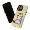 Exotic Shorthair Cat Giving Heart Tough iPhone Case. Cat Lover Phone Case. Compatible with many of iPhone Models. Please See our iPhone model selection list.