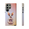 Sphynx Cat Giving Heart Tough Phone Case For Samsung. Samsung Case. Compatible with many of Samsung Models. Please See our Samsung model selection list.