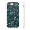 Dragonfly and Floral Patterns Dark Green Background Flexi iPhone Cases. Soft iPhone case. Compatible with many of iPhone Models. Please See our iPhone model selection list.