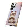 Balinese Cat Giving Heart Tough Phone Case For Samsung. Samsung Case. Compatible with many of Samsung Models. Please See our Samsung model selection list.