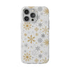 Snowflake Pattern Flexi iPhone Cases. Soft iPhone case. Compatible with many of iPhone Models. Please See our iPhone model selection list.
