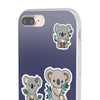 Cute Koala Stickers Flexi iPhone Cases. Soft iPhone case. Compatible with many of iPhone Models. Please See our iPhone model selection list.