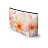 Plumeria Cosmetic Bag, Accessory Pouch.