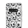 Soccer Balls Pattern Flexi Samsung phone Case. Soft phone Case. Compatible with many of Samsung Models. Please See our Samsung model selection list.