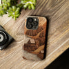 Forest engraved Wood Tough iPhone Case, Compatible with many of iPhone Models. Please See our iPhone model selection list.