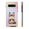 Balinese Cat Giving Heart Tough Phone Case For Samsung. Samsung Case. Compatible with many of Samsung Models. Please See our Samsung model selection list.
