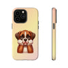 Boxer Sad Face Tough iPhone Case. Dog Lover Phone Case. Compatible with many of iPhone Models. Please See our iPhone model selection list.