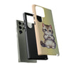 Exotic Shorthair Cat Giving Heart Tough Phone Case For Samsung. Samsung Case. Compatible with many of Samsung Models. Please See our Samsung model selection list.