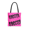Soccer tote bag, Soccer Shopping Bag, Grocery Bag, Library Bag. Three Sizes to Choose From.