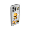 Cute Bee Stickers Clear Case, Flexi iPhone Cases. Soft iPhone case. Compatible with many of iPhone Models. Please See our iPhone model selection list.
