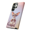 Oriental Shorthair Cat Giving Heart Tough Phone Case For Samsung. Samsung Case. Compatible with many of Samsung Models. Please See our Samsung model selection list.