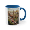 Miniature, The Elizabeth Tower in London, England. coffee mug, Tea mug.