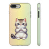 Exotic Shorthair Cat Giving Heart Tough iPhone Case. Cat Lover Phone Case. Compatible with many of iPhone Models. Please See our iPhone model selection list.