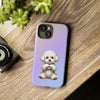 Bichon Frise Giving Heart Tough iPhone Case. Dog Lover Phone Case. Compatible with many of iPhone Models. Please See our iPhone model selection list.