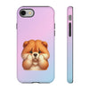 Chow Chow Sad Face Tough iPhone Case. Dog Lover Phone Case. Compatible with many of iPhone Models. Please See our iPhone model selection list.