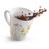 Pressed Wildflower Latte Mug, floral latte mug, Cappuccino Mug.