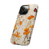 Pressed Wildflowers With Butterfly Tough iPhone Case, Compatible with many of iPhone Models. Please See our iPhone model selection list.