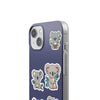 Cute Koala Stickers Flexi iPhone Cases. Soft iPhone case. Compatible with many of iPhone Models. Please See our iPhone model selection list.