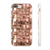 Luxury Rose Gold Blocks Flexi iPhone Cases. Soft iPhone case. Compatible with many of iPhone Models. Please See our iPhone model selection list.