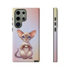Oriental Shorthair Cat Giving Heart Tough Phone Case For Samsung. Samsung Case. Compatible with many of Samsung Models. Please See our Samsung model selection list.