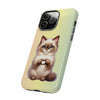 Balinese Cat Giving Heart Tough iPhone Case. Cat Lover Phone Case. Compatible with many of iPhone Models. Please See our iPhone model selection list.