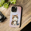 Norwegian Forest Cat Giving Heart Tough iPhone Case. Cat Lover Phone Case. Compatible with many of iPhone Models. Please See our iPhone model selection list.